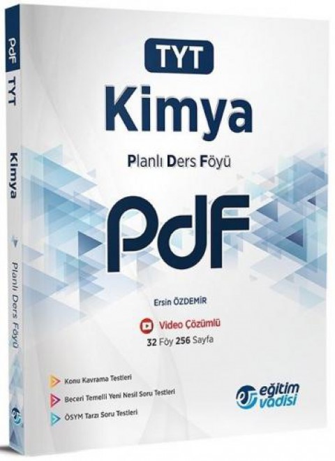 2023 TYT Kimya PDF Planlı Ders Föyü Eğitim Vadisi Yayınları