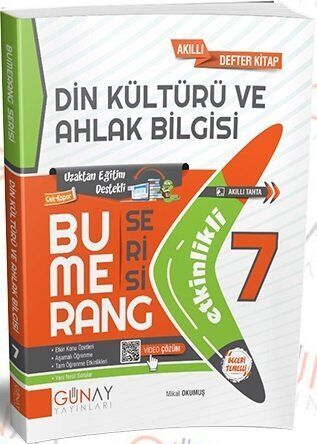 7.Sınıf Bumerang Etkinlikli  Din Kültürü ve Ahlak Bilgisi Günay Yayınları