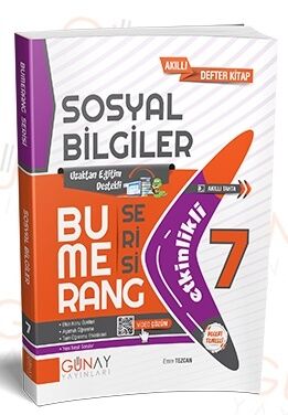 7.Sınıf Bumerang Etkinlikli Sosyal Bilgiler Günay Yayınları