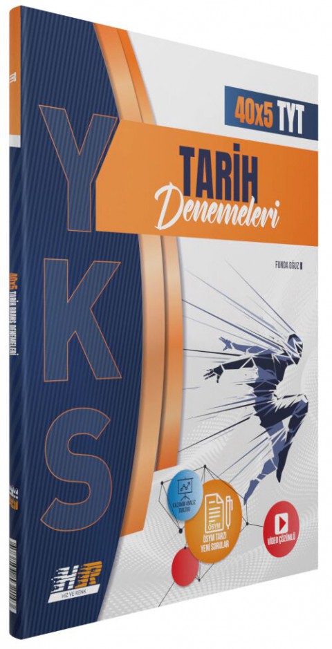 TYT Tarih 40 x 5 Denemeleri Hız ve Renk Yayınları
