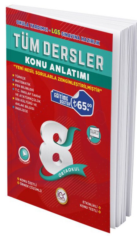 8. Sınıf LGS Tüm Dersler Konu Anlatımı İlk Önce Yayınları