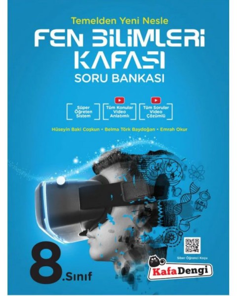 8.Sınıf Fen Bilimleri Kafası Soru Bankası Tümü Video Çözümlü Kafadengi Yayınları