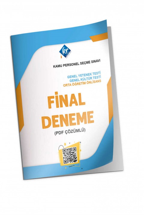 KPSS GY GK Final Ortaöğretim Önlisans Deneme KR Akademi