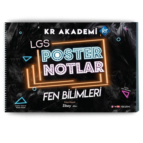 8. Sınıf Fen Bilimleri Poster Notları KR Akademi Yayınları