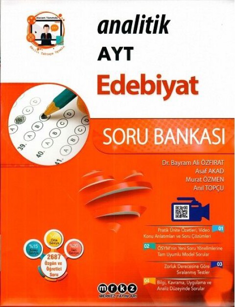 AYT Edebiyat Analitik Soru Bankası Merkez Yayınları