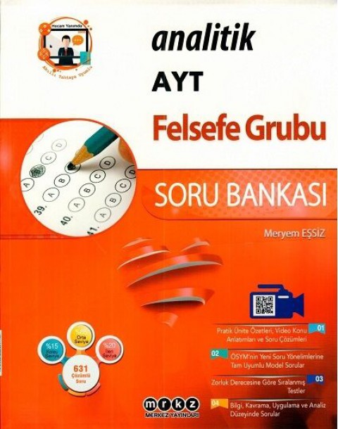 AYT Felsefe Grubu Analitik Soru Bankası Merkez Yayınları