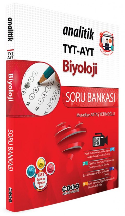 TYT AYT Biyoloji Analitik Soru Bankası Merkez Yayınları