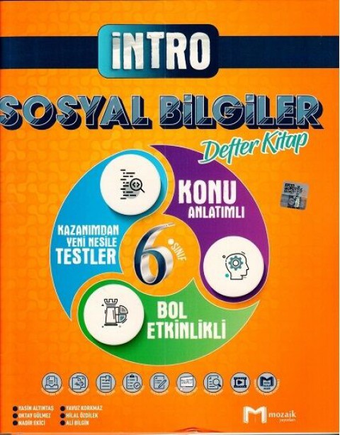 6. Sınıf Sosyal Bilgiler Defter Kitap Mozaik Yayınları
