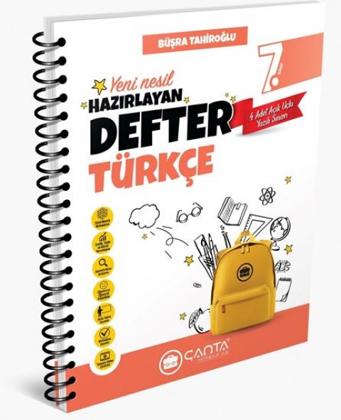 7. Sınıf Türkçe Hazırlayan Defter Çanta Yayınları