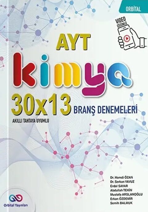 AYT Kimya 30 x 13 Branş Denemeleri Orbital Yayınları