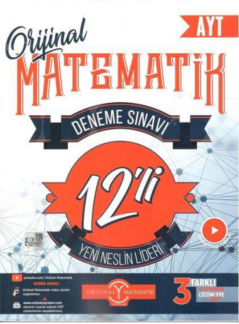 AYT Matematik 12 li Deneme Sınavı Orijinal Yayınları