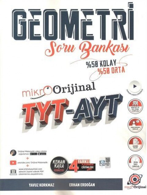 TYT AYT Geometri Mikro Soru Bankası Orijinal Yayınları