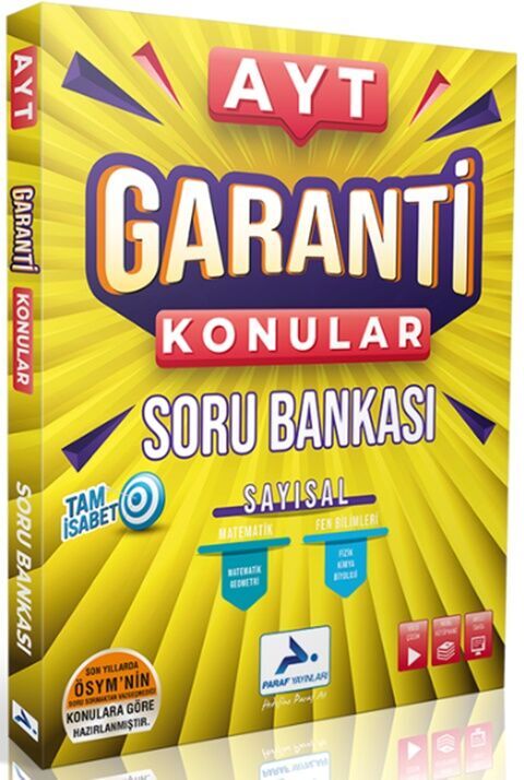 AYT Garanti Konular Sayısal Soru Bankası Paraf Yayınları