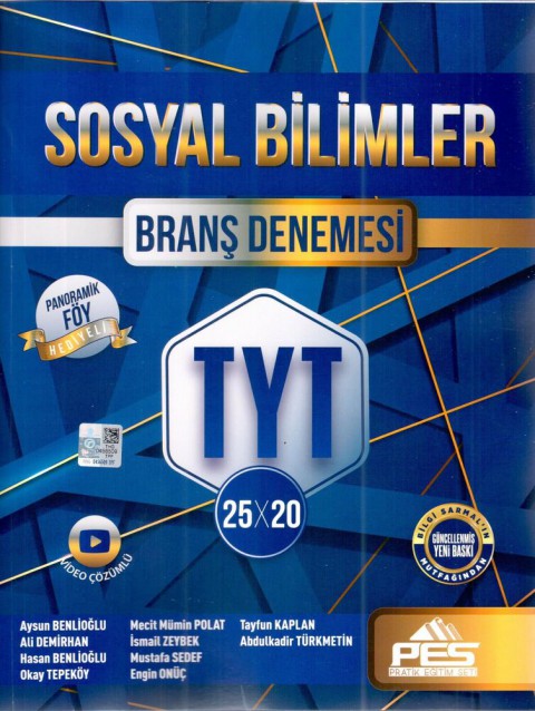 TYT Sosyal Bilimler 25 x 30 Branş Denemeleri Pes Yayınları