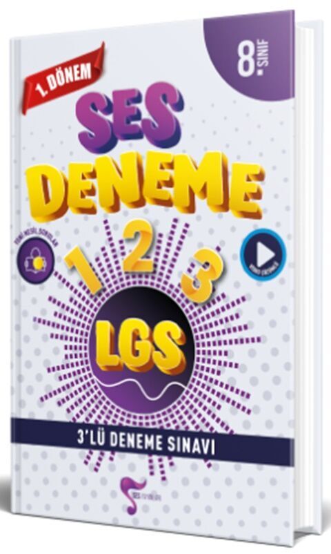 8. Sınıf LGS 1. Dönem 3 lü Deneme Sınavı Özel Baskı Ses Yayınları