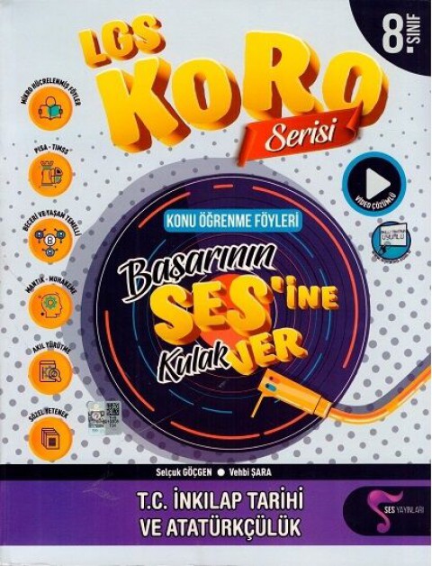 8. Sınıf LGS T. C. İnkılap Tarihi ve Atatürkçülük Koro Serisi Föyleri Ses Yayınları