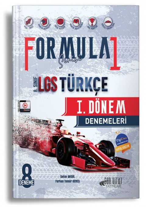 8. Sınıf LGS Türkçe Formula Serisi 1. Dönem Denemeleri Özel Baskı Son Viraj Yayıncılık
