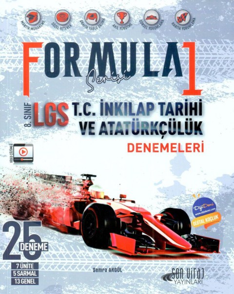 8. Sınıf LGS T.C. İnkılap Tarihi Formula Serisi 25 Denemeleri Son Viraj Yayıncılık