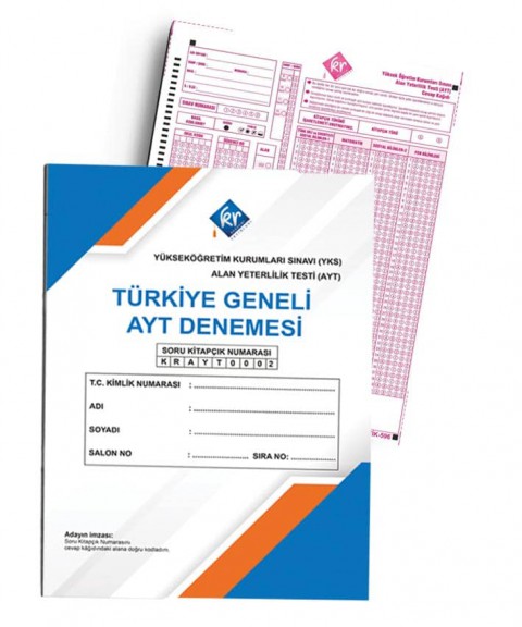 AYT Türkiye Geneli Deneme KR Akademi Yayınları