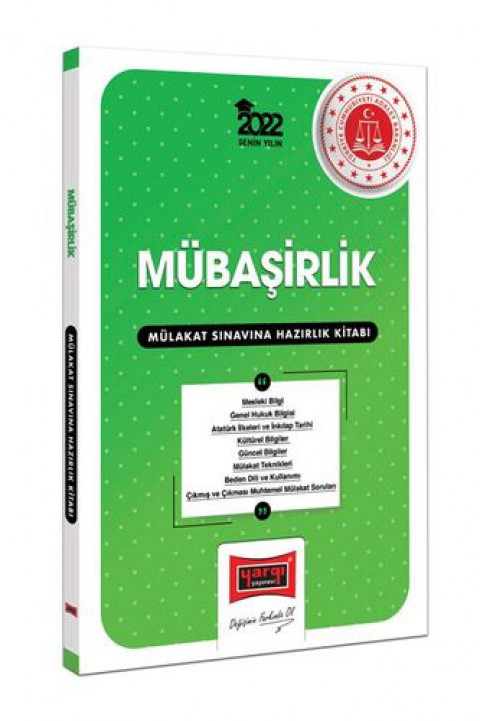 2022 Mübaşirlik Mülakat Sınavına Hazırlık Kitabı Yargı Yayınları