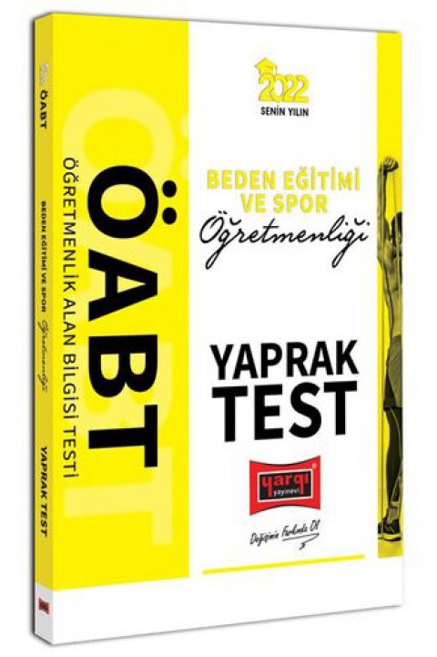 2022 ÖABT Beden Eğitimi ve Spor Öğretmenliği Yaprak Test Yargı Yayınları