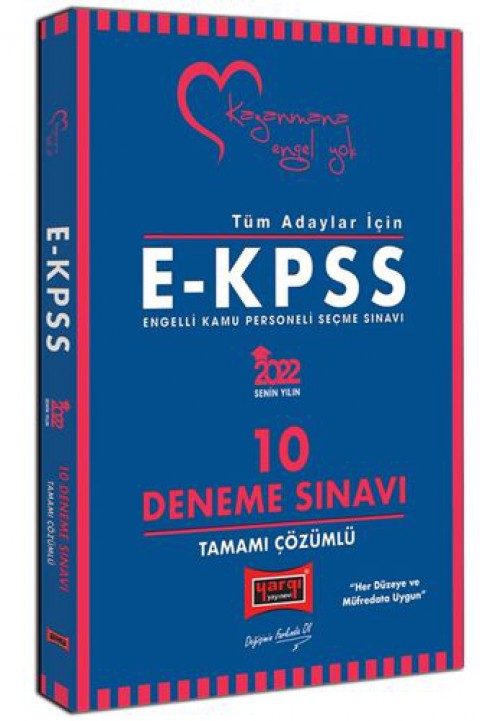 2022 Tüm Adaylar İçin EKPSS Tamamı Çözümlü 10 Deneme Sınavı Yargı Yayınları