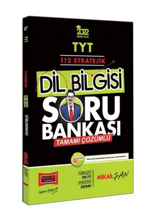 2022 TYT 112 Stratejik Dil Bilgisi Tamamı Çözümlü Soru Bankası Yargı Yayınları