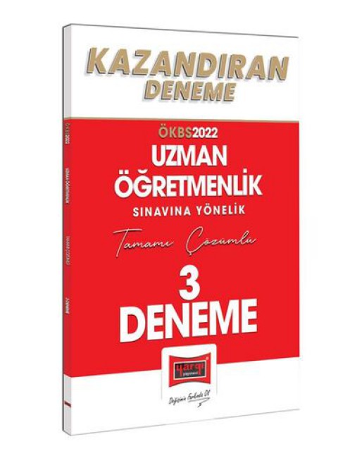 2022 Uzman Öğretmenlik Sınavı Yönelik Tamamı Çözümlü Kazandıran 3 Deneme Yargı Yayınları
