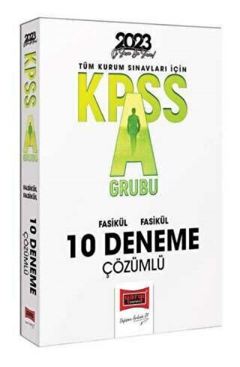 2023 KPSS A Grubu Tamamı Çözümlü 10 Fasikül Deneme Yargı Yayınları