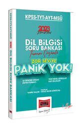 2023 KPSS-TYT-AYT-MSÜ Panik Yok Dil Bilgisi Tamamı Çözümlü Soru Bankası (Zor Seviye) Yargı Yayınları