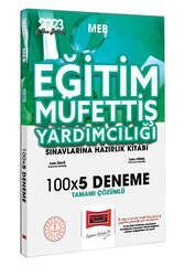 2023 MEB Eğitim Müfettiş Yardımcılığı Sınavlarına Hazırlık Tamamı Çözümlü 100x5 Deneme Yargı Yayınları