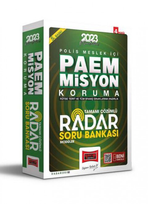 2023 Radar Serisi PAEM Misyon Koruma Rütbe Terfi ve Tüm Branş Tamamı Çözümlü Soru Bankası (4 Kitap) Yargı Yayınları