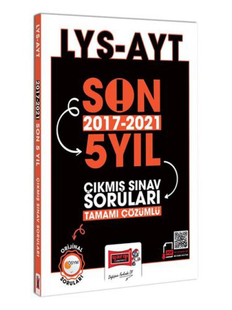 AYT Son 5 Yıl (2017-2021) Tamamı Çözümlü Çıkmış Sınav Soruları Yargı Yayınları