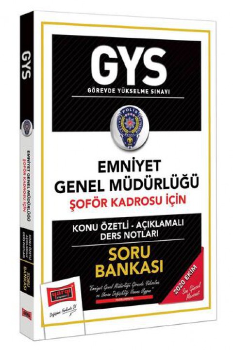 GYS Emniyet Genel Müdürlüğü Şoför Kadrosu İçin Konu Özetli Soru Bankası Yargı Yayınları