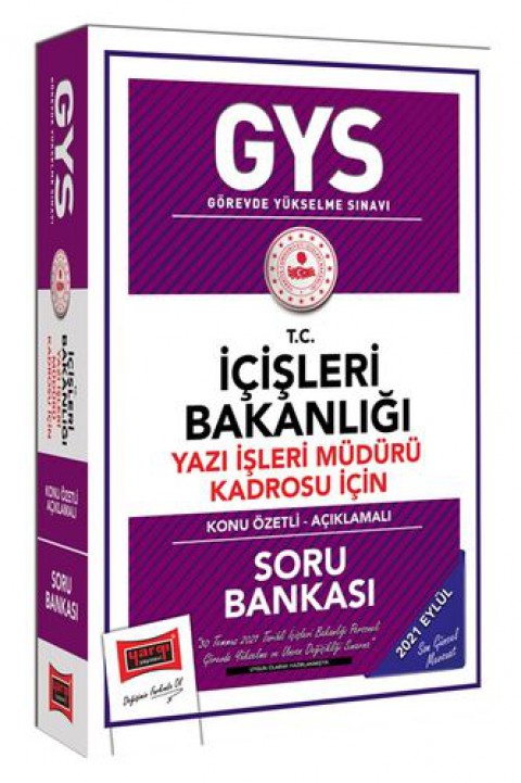 GYS T.C İçişleri Bakanlığı Yazı İşleri Müdürü Kadrosu İçin Konu Özetli Soru Bankası Yargı Yayınları