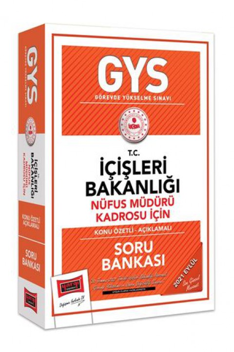GYS T.C İçişleri Bakanlığı Nüfus Müdürü Kadrosu İçin Konu Özetli Açıklamalı Soru Bankası Yargı Yayınları