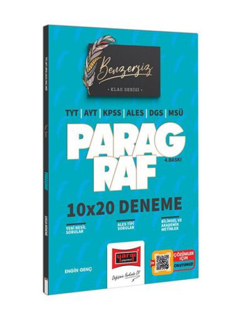 TYT AYT KPSS ALES DGS MSÜ Klas Serisi Benzersiz Paragraf 10x20 Deneme Yargı Yayınları
