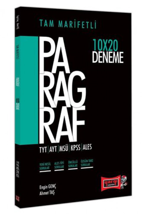 TYT AYT MSÜ KPSS ALES İçin Tam Marifetli Paragraf 10x20 Deneme Yargı Yayınları