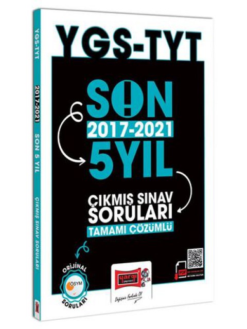 TYT Son 5 Yıl (2017-2021) Tamamı Çözümlü Çıkmış Sınav Soruları Yargı Yayınları