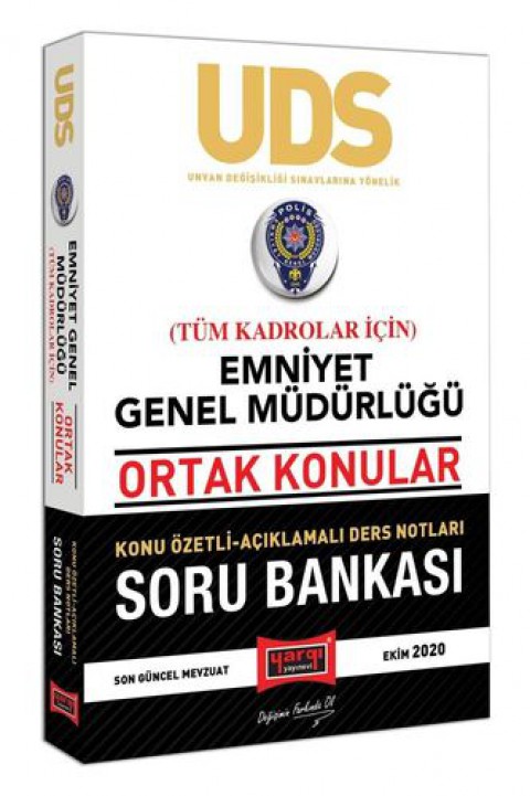 UDS Emniyet Genel Müdürlüğü Ortak Konular Tüm Kadrolar İçin Konu Özetli Soru Bankası Yargı Yayınları