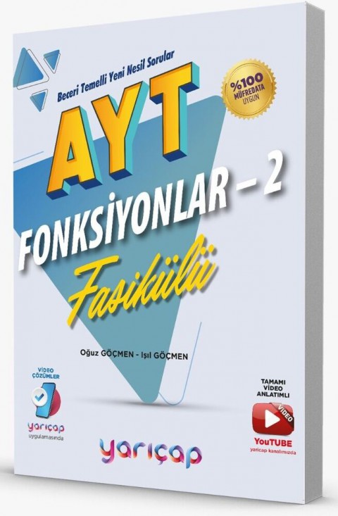 AYT Fonksiyonlar 2 Fasikülleri Yarı Çap Yayınları