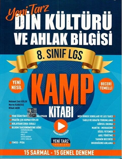 8. Sınıf LGS Din Kültürü ve Ahlak Bilgisi Kamp Kitabı Yeni Tarz Yayınları