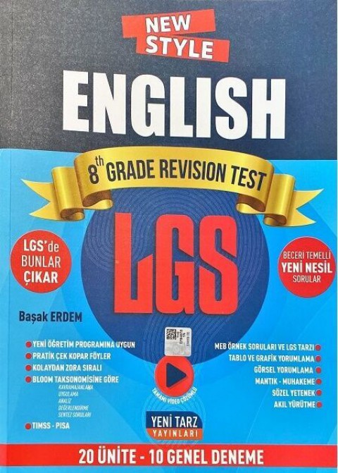 8. Sınıf LGS English 20 Ünite 10 Deneme Yeni Tarz Yayınları