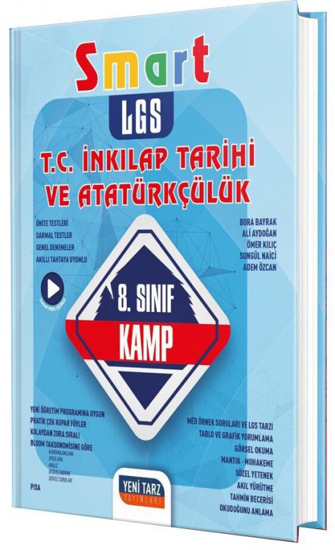 8. Sınıf LGS T. C. İnkılap Tarihi ve Atatürkçülük Smart Kamp Yeni Tarz Yayınları