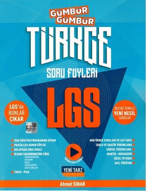 8. Sınıf LGS Türkçe Gümbür Gümbür Soru Föyleri Yeni Tarz Yayınları