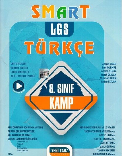 8. Sınıf LGS Türkçe Smart Kamp Yeni Tarz Yayınları