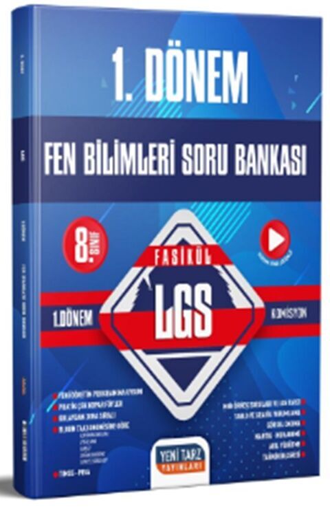 8. Sınıf LGS Fen Bilimleri 1. Dönem Soru Bankası Özel Baskı Yeni Tarz Yayınları