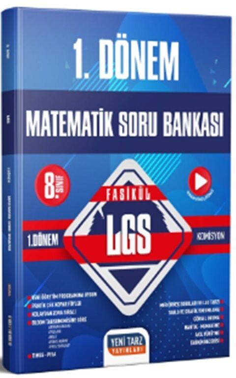 8. Sınıf LGS Matematik 1. Dönem Soru Bankası Özel Baskı Yeni Tarz Yayınları