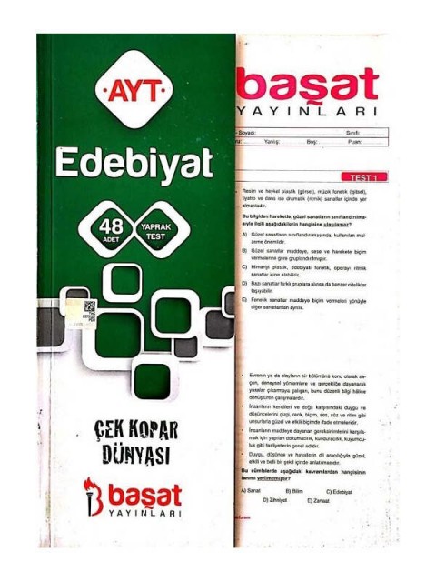 AYT Edebiyat Yaprak Test Başat Yayınları