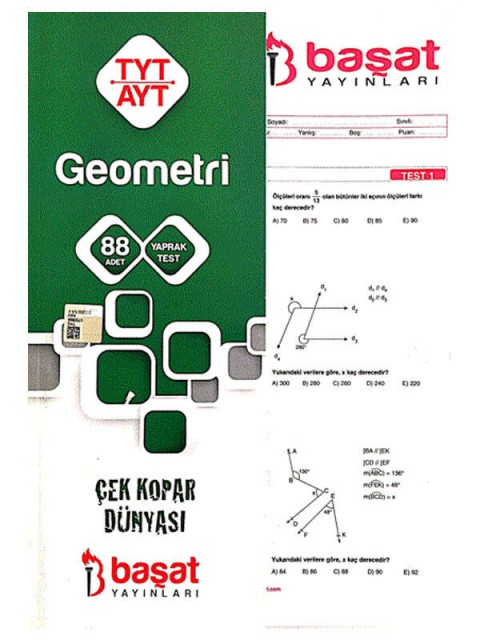 TYT Geometri Çek Kopart Yaprak Test Başat Yayınları